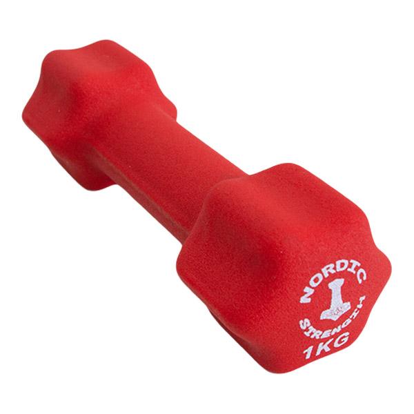 Aerobic manual 1kg - Nordic Strength (rød)